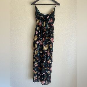 Illa Illa Floral‎ Maxi Dress with Ruffle Layers